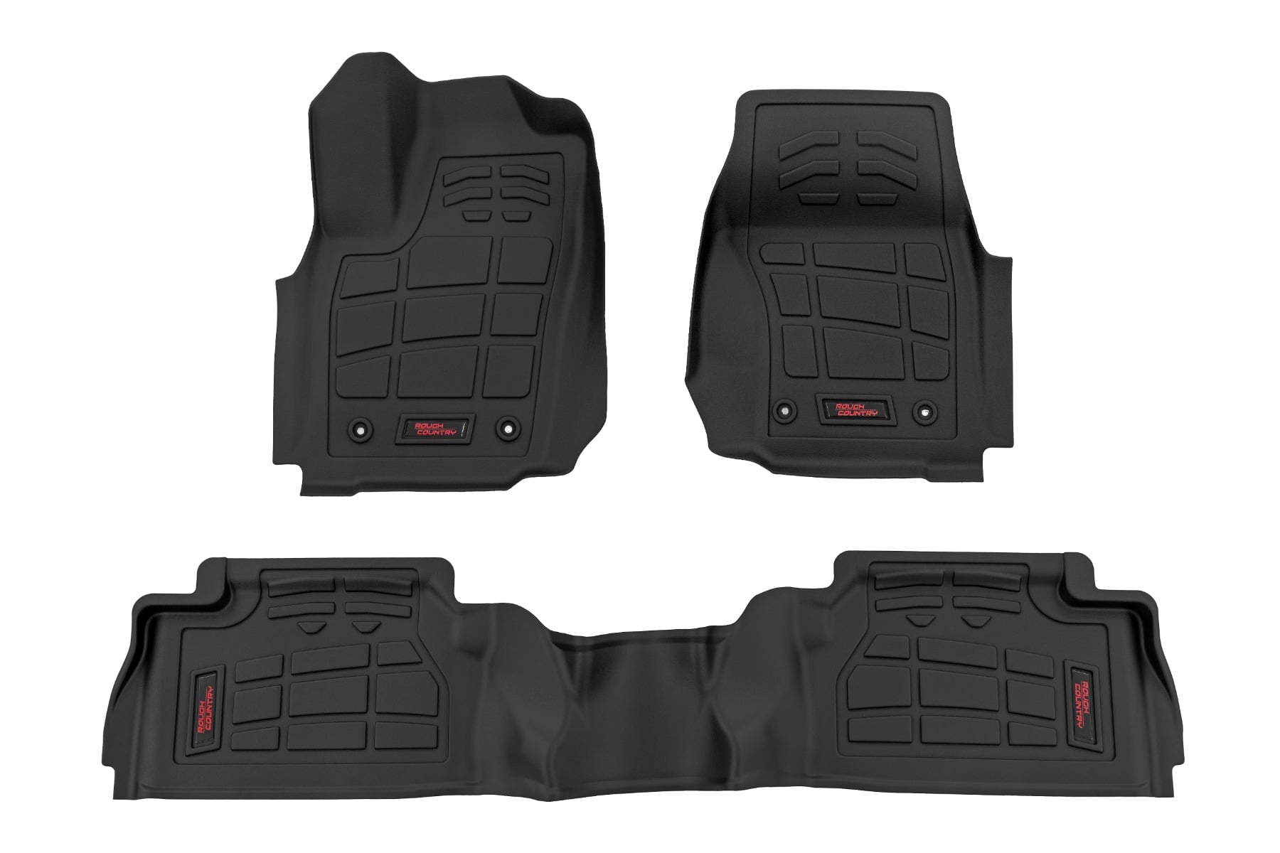 Sure-Fit Floor Mats | Front & Rear | TRD PRO | Double Cab | Toyota Tacoma (24-26) by Rough Country