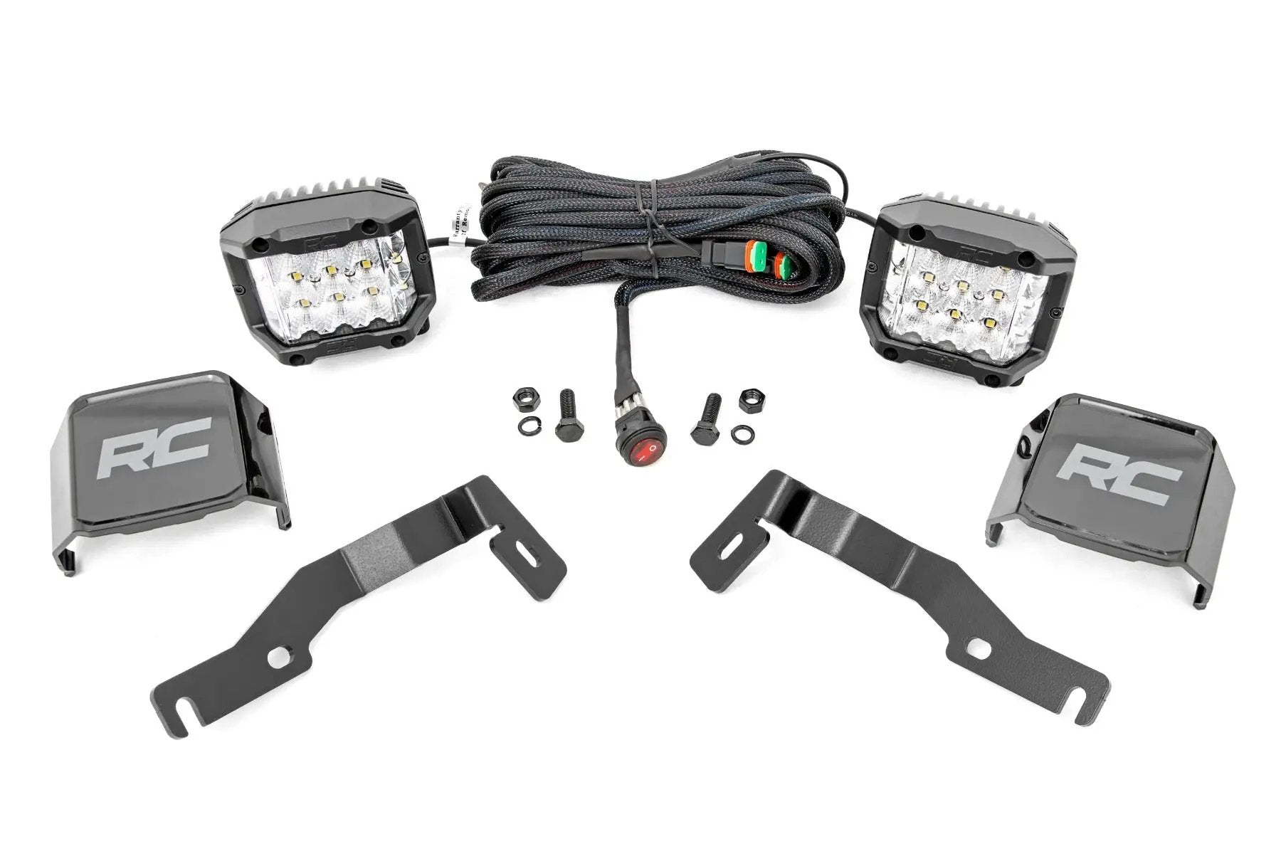 LED Light Kit | Ditch Mount | 3" OSRAM | Wide | Toyota Tacoma 2WD/4WD (24-26) by Rough Country