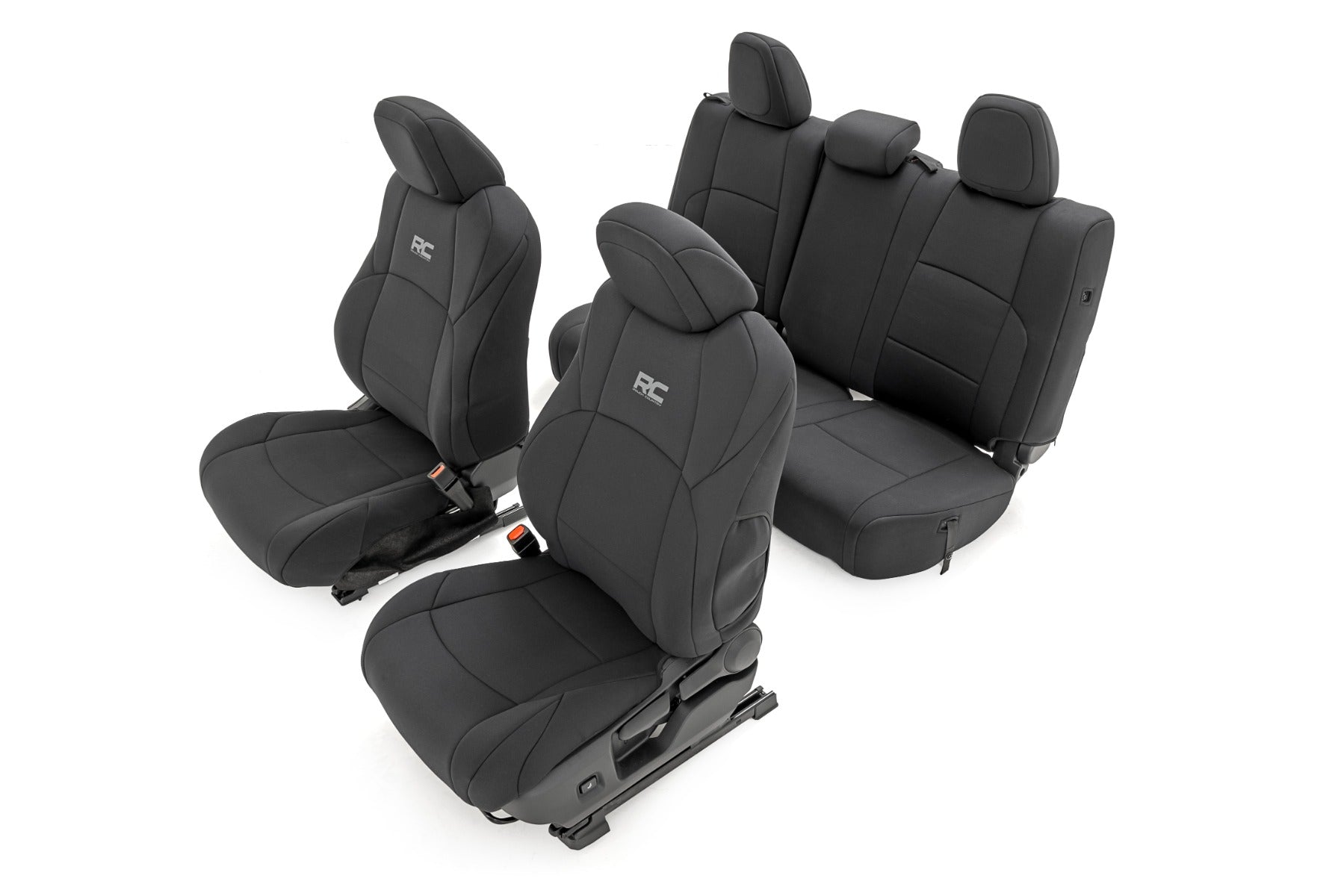 Seat Covers | FR & RR | Double Cab | Toyota Tacoma 2WD/4WD (2024-2026) by Rough Country