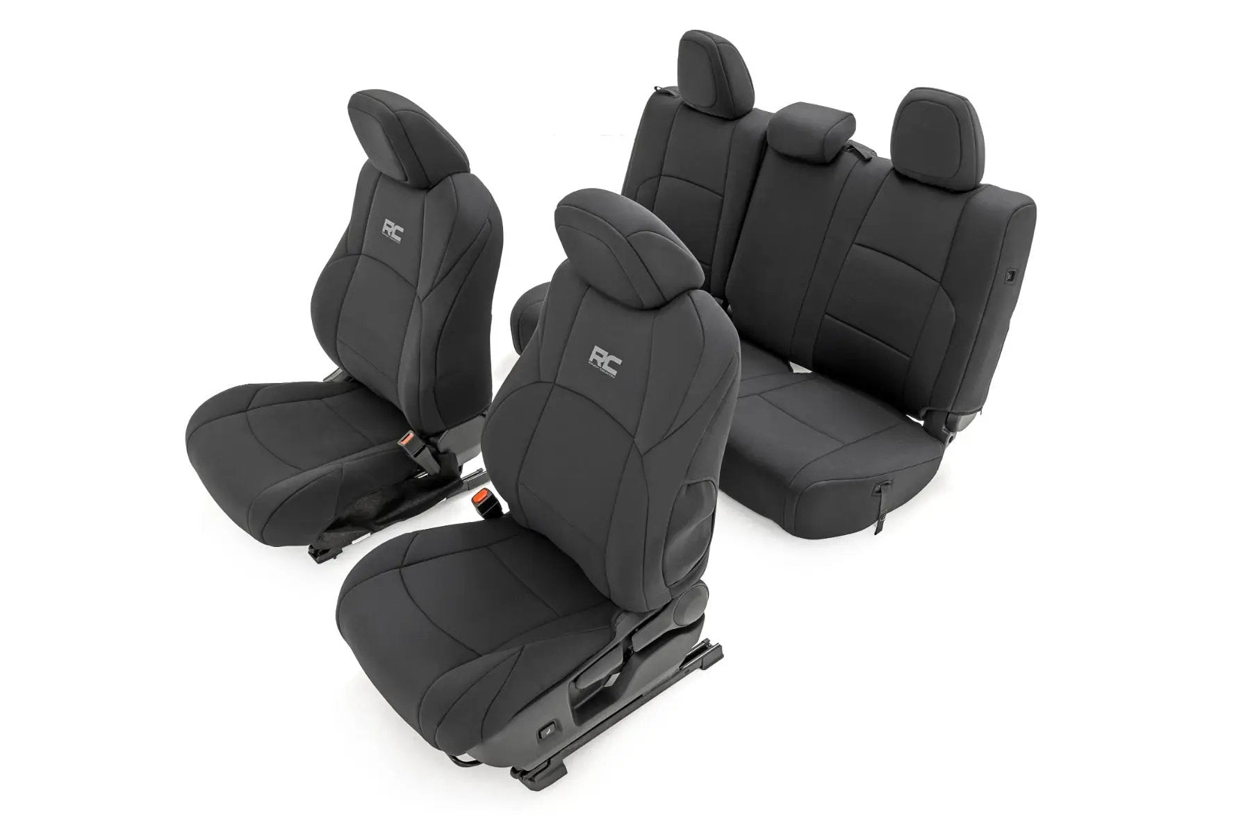 Seat Covers | FR & RR | Double Cab | Toyota Tacoma 2WD/4WD (2024-2026) by Rough Country