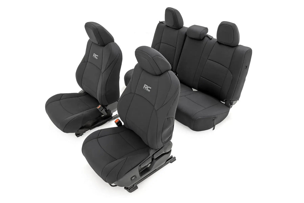 Seat Covers | FR & RR | Double Cab | Toyota Tacoma 2WD/4WD (2024-2026) by Rough Country