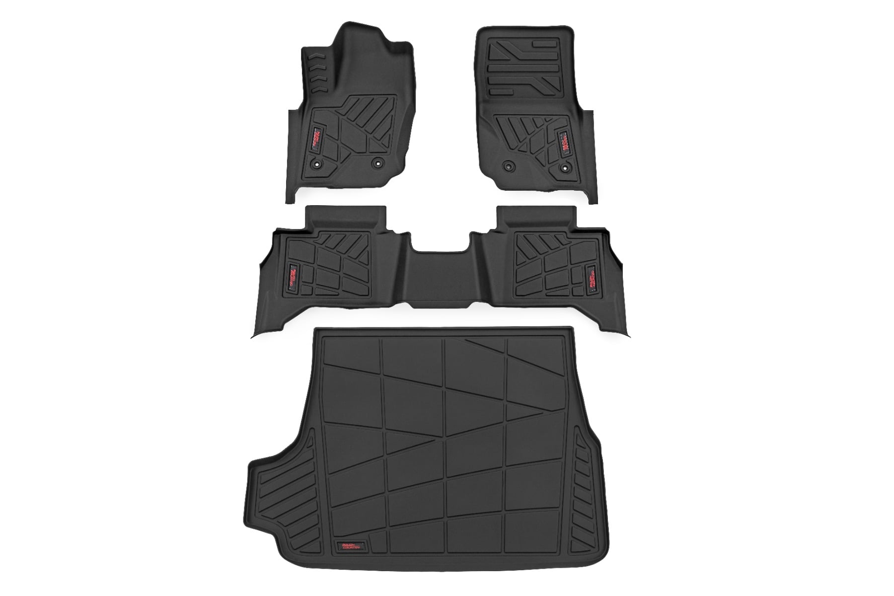 Sure-Fit Floor Mats | Front & Rear & Cargo Mat | Toyota 4Runner (25-26) by Rough Country