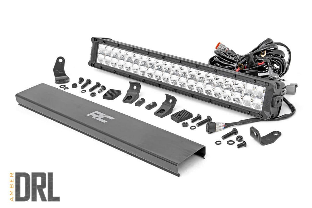 20 Inch Chrome Series LED Light Bar | Dual Row | Amber DRL by Rough Country