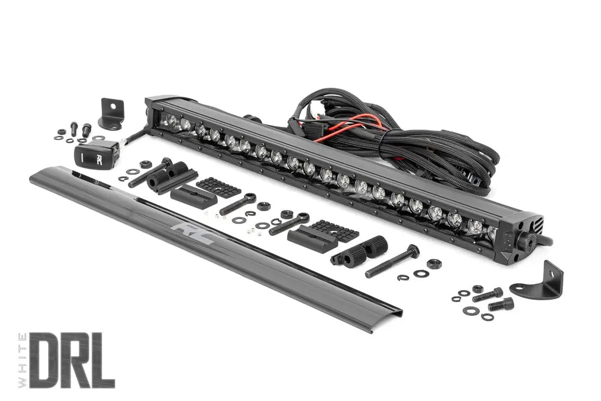 20 Inch Black Series LED Light Bar | Single Row | Amber DRL by Rough Country