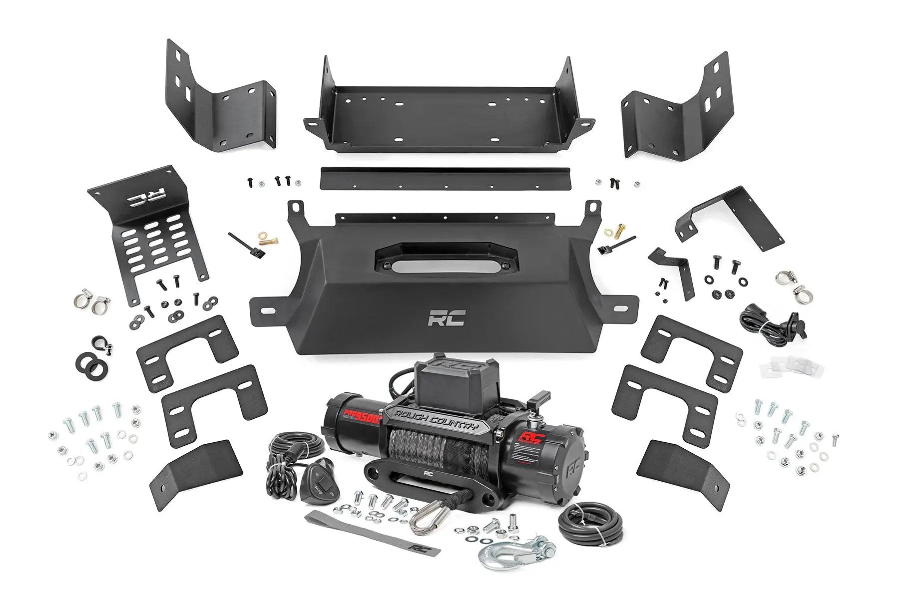 Hidden Winch Mount | 9500S | Ford Bronco 4WD (2021-2026) by Rough Country