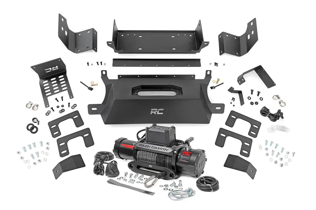 Hidden Winch Mount | 12000S | Ford Bronco 4WD (2021-2026) by Rough Country