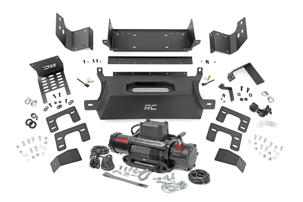 Hidden Winch Mount | 12000S | Ford Bronco 4WD (2021-2026) by Rough Country