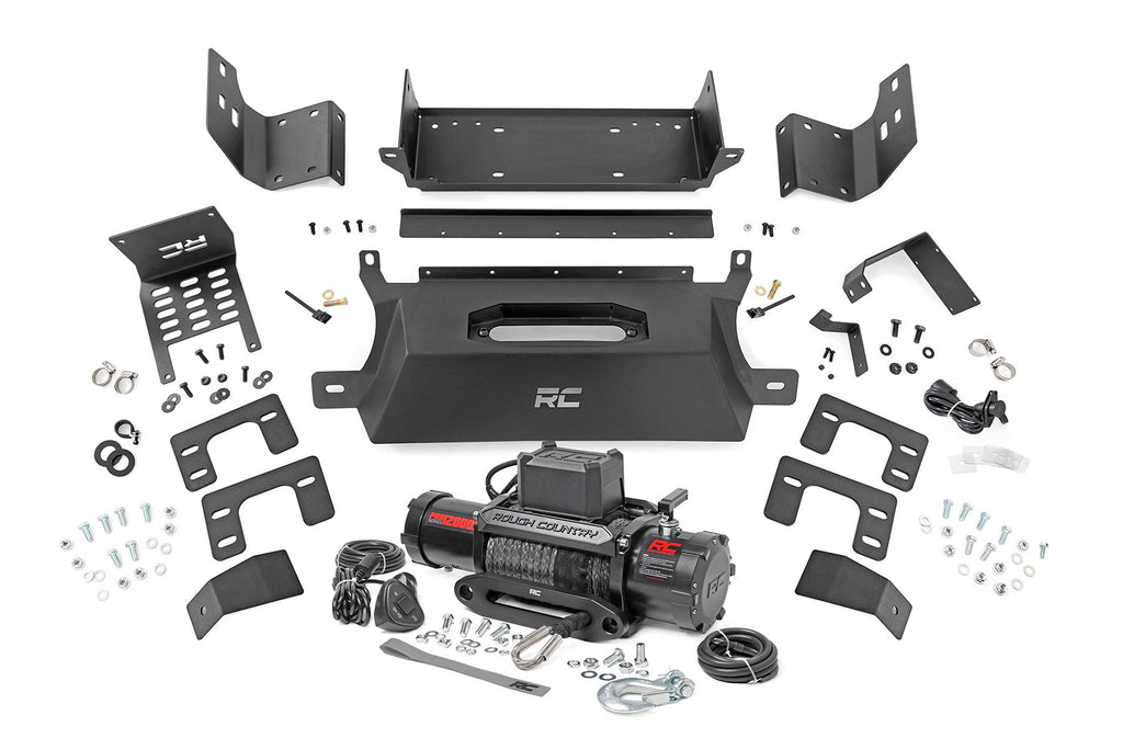 Hidden Winch Mount | 12000S | Ford Bronco 4WD (2021-2026) by Rough Country