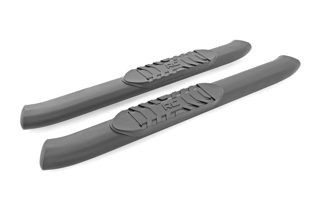 Oval Nerf Steps | 2-Door | Black | Ford Bronco (2 Door) 4WD (2021-2026) by Rough Country