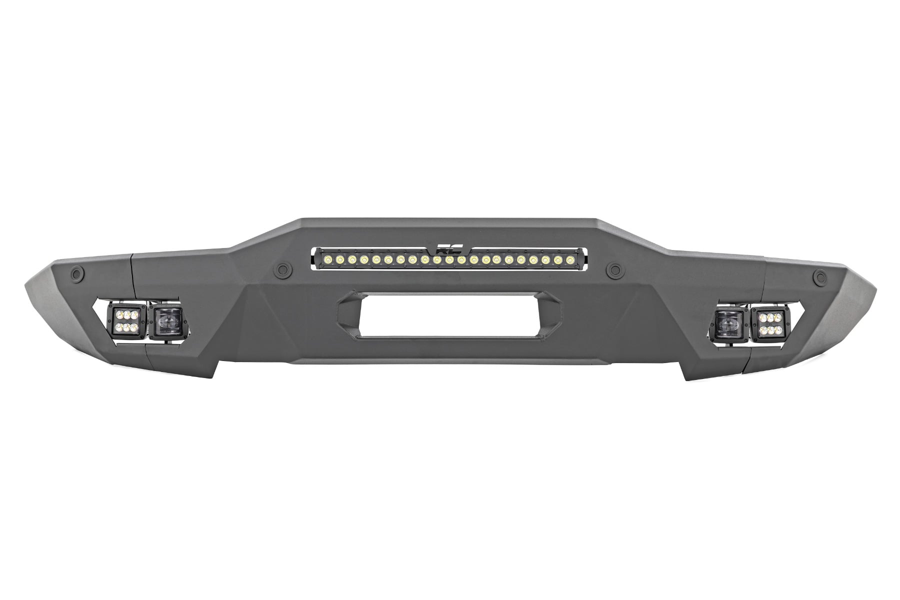 Front Bumper | Modular | Full Wings | Flood | Fog | Ford Bronco 4WD (21-26) by Rough Country
