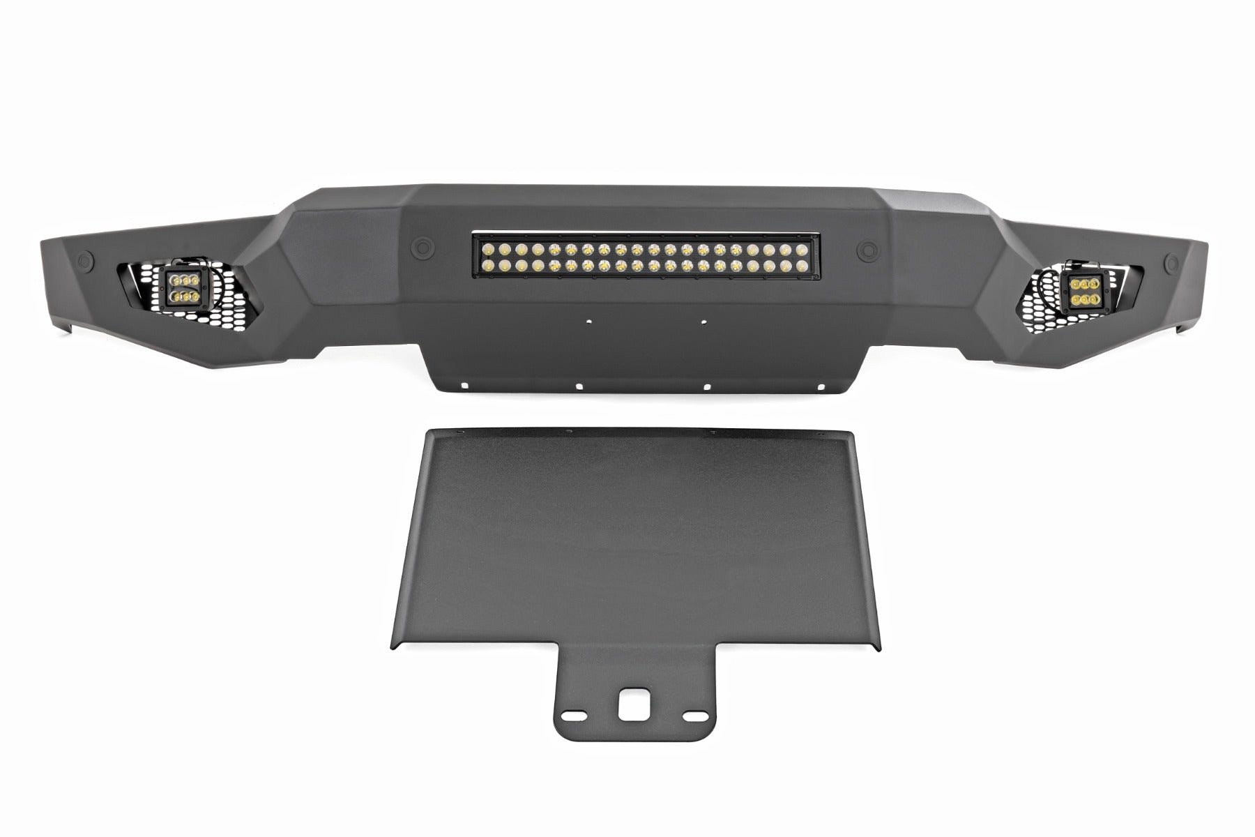High Clearance Front Bumper | LED Lights & Skid Plate | Ford F-150 (21-23) by Rough Country