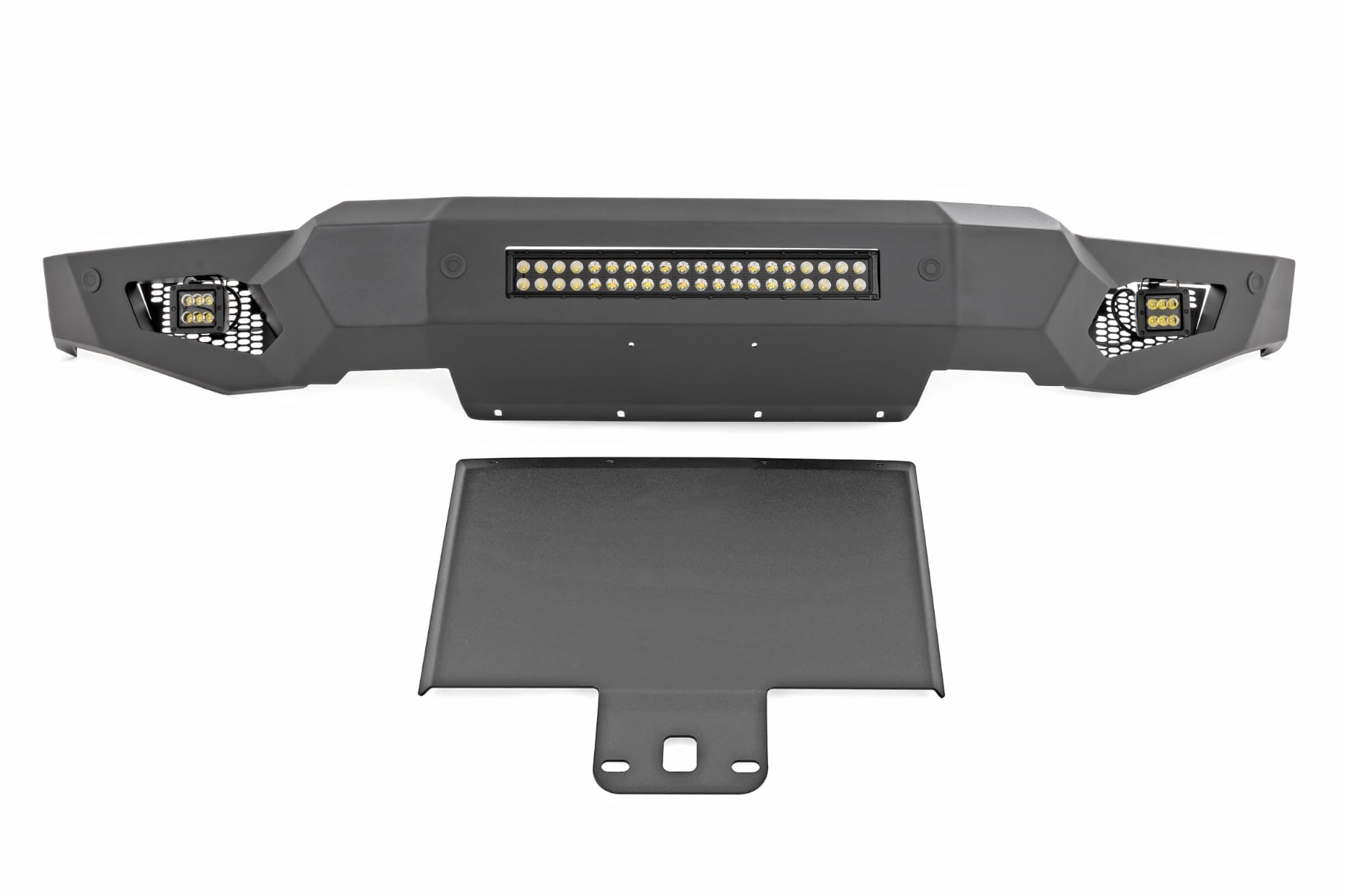 High Clearance Front Bumper | LED Lights & Skid Plate | Ford F-150 (21-23) by Rough Country