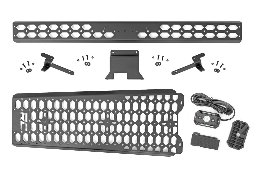 Molle Mounting Panel w/ LED Dome Light | Overhead | Ford Bronco 4WD (21-26) by Rough Country