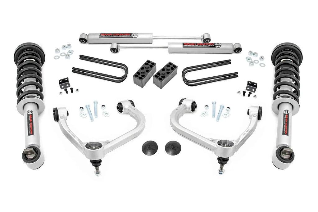 3 Inch Lift Kit | Forged UCA | N3 Struts | Ford F-150 4WD (2021-2026) by Rough Country
