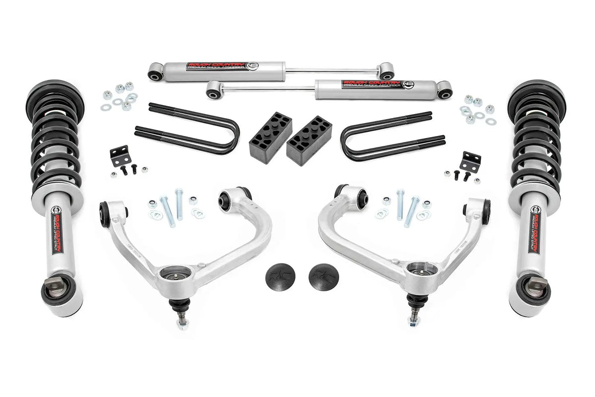 3 Inch Lift Kit | Forged UCA | N3 Struts | Ford F-150 4WD (2021-2026) by Rough Country