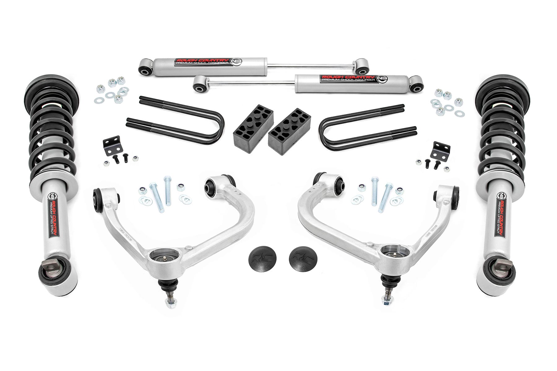 3 Inch Lift Kit | Forged UCA | N3 Struts | Ford F-150 4WD (2021-2026) by Rough Country