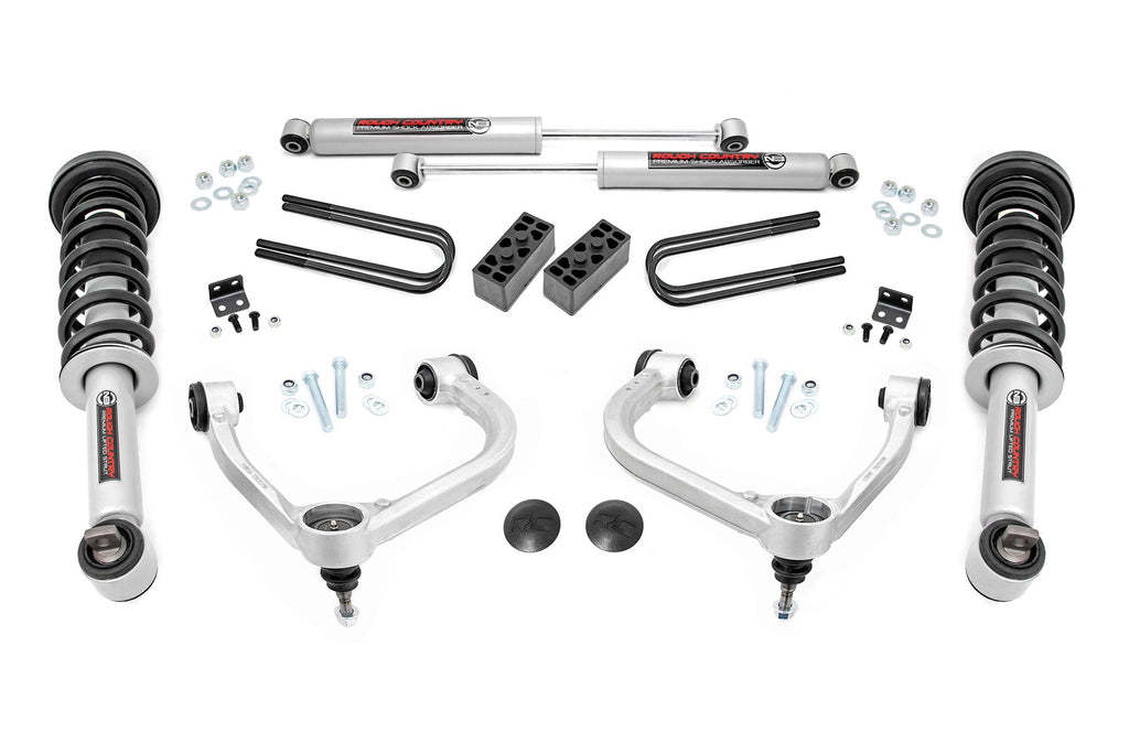 3 Inch Lift Kit | Forged UCA | N3 Struts | Ford F-150 4WD (2021-2026) by Rough Country