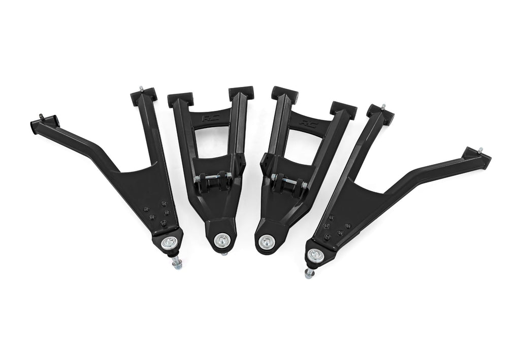 Black Aluminum Control Arms | 2" Forward Offset | Polaris Ranger XP 1000 by Rough Country