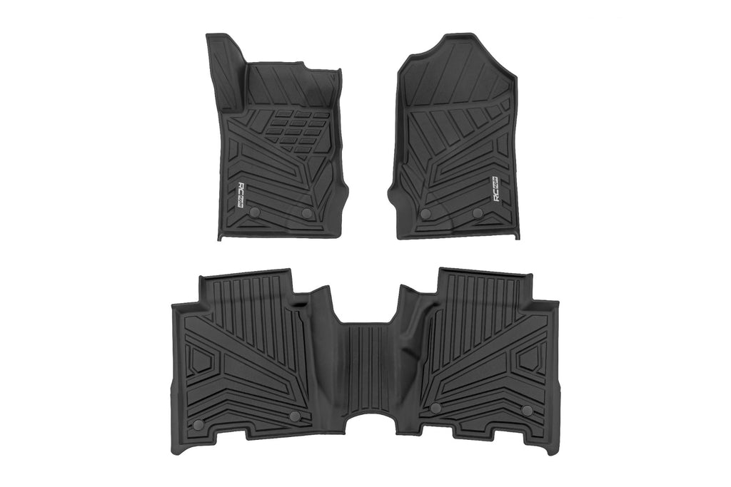 Floor Mats | Front & Rear | Ford Bronco 4WD (2021-2026) by Rough Country