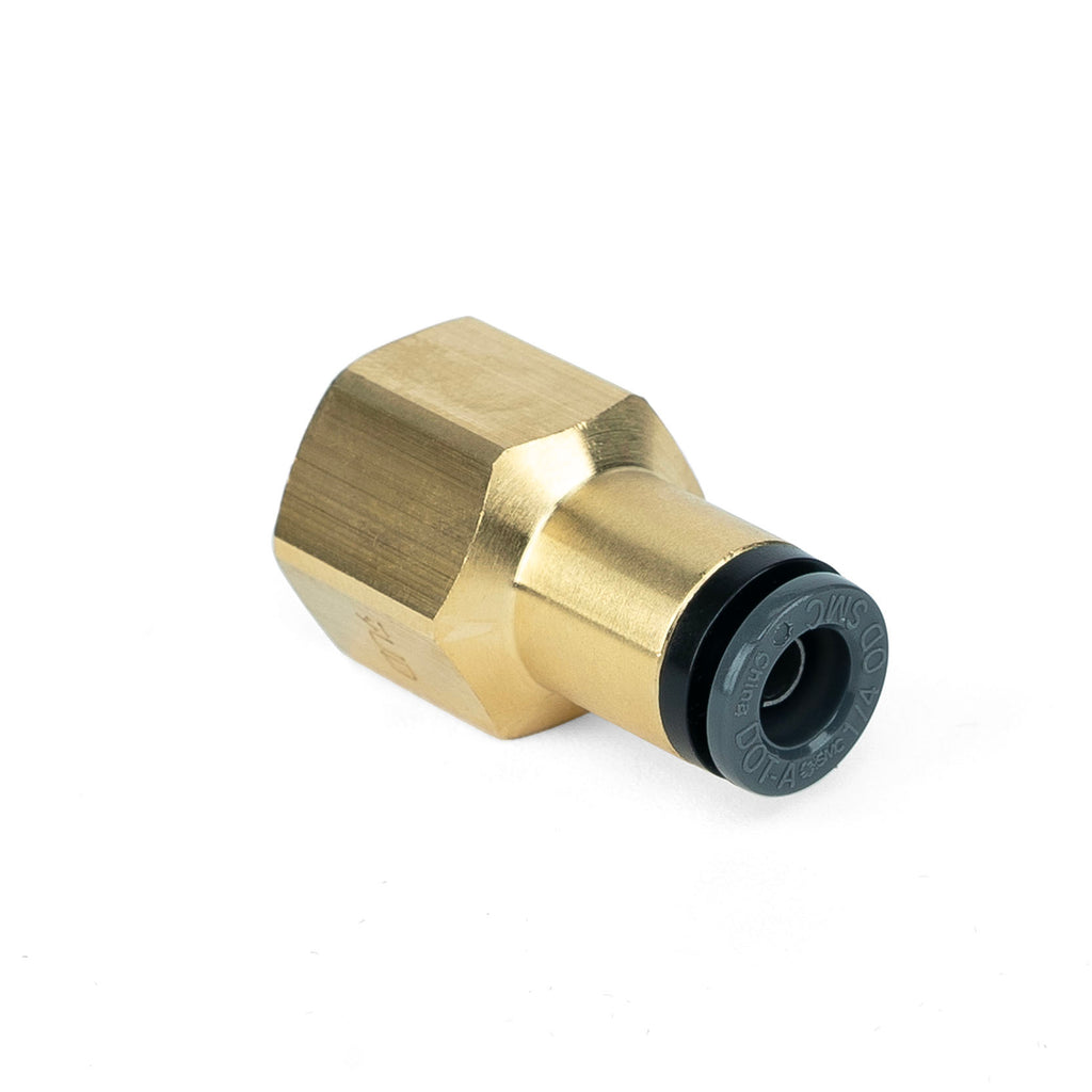 Straight Female - 1/4" FNPT x 1/4" PTC - DOT - SMC # KV2F07-35 by Air Lift