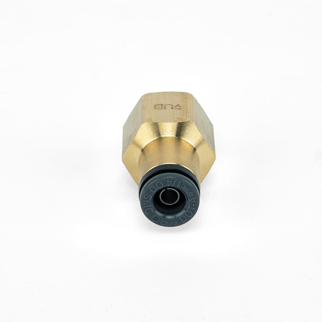 Straight Female - 1/4" FNPT x 1/4" PTC - DOT - SMC # KV2F07-35 by Air Lift