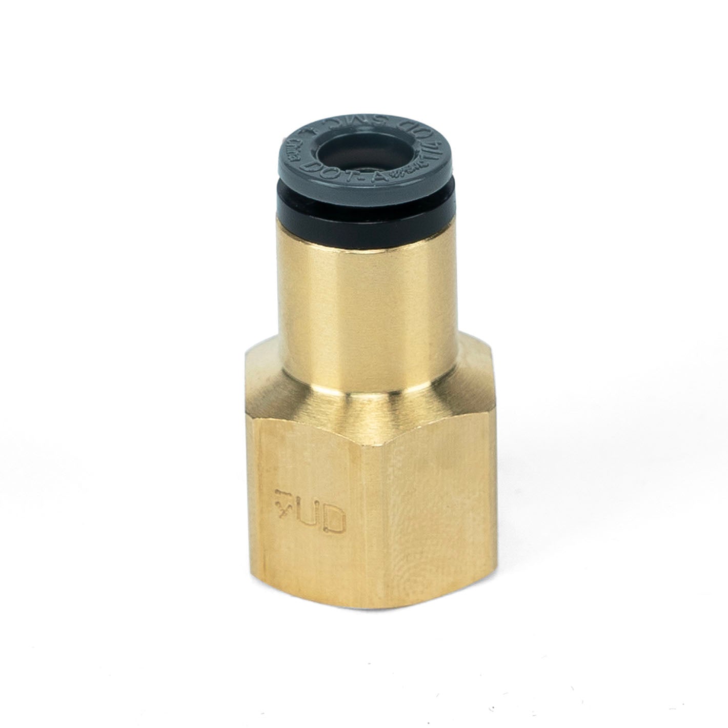 Straight Female - 1/4" FNPT x 1/4" PTC - DOT - SMC # KV2F07-35 by Air Lift