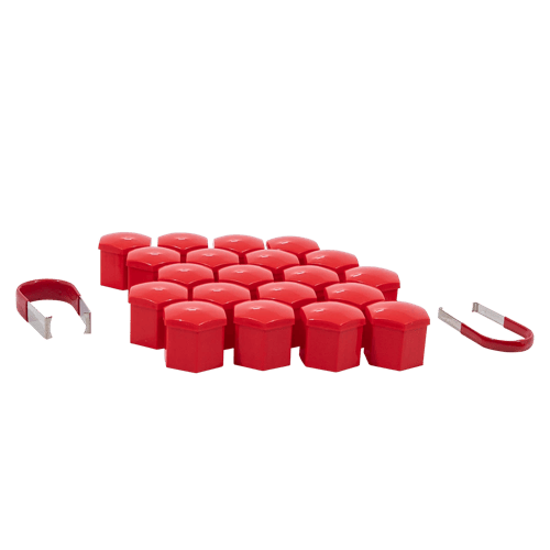 21MM HEX CAP SET RED CLAM by Gorilla Automotive