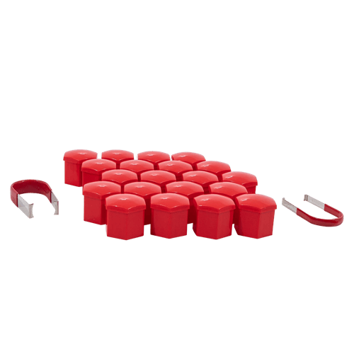 21MM HEX CAP SET RED CLAM by Gorilla Automotive