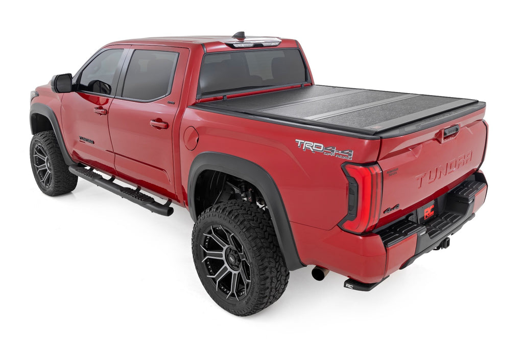 Hard Low Profile Bed Cover | 5'7" Bed | Cargo Mgmt | Toyota Tundra (22-26) by Rough Country