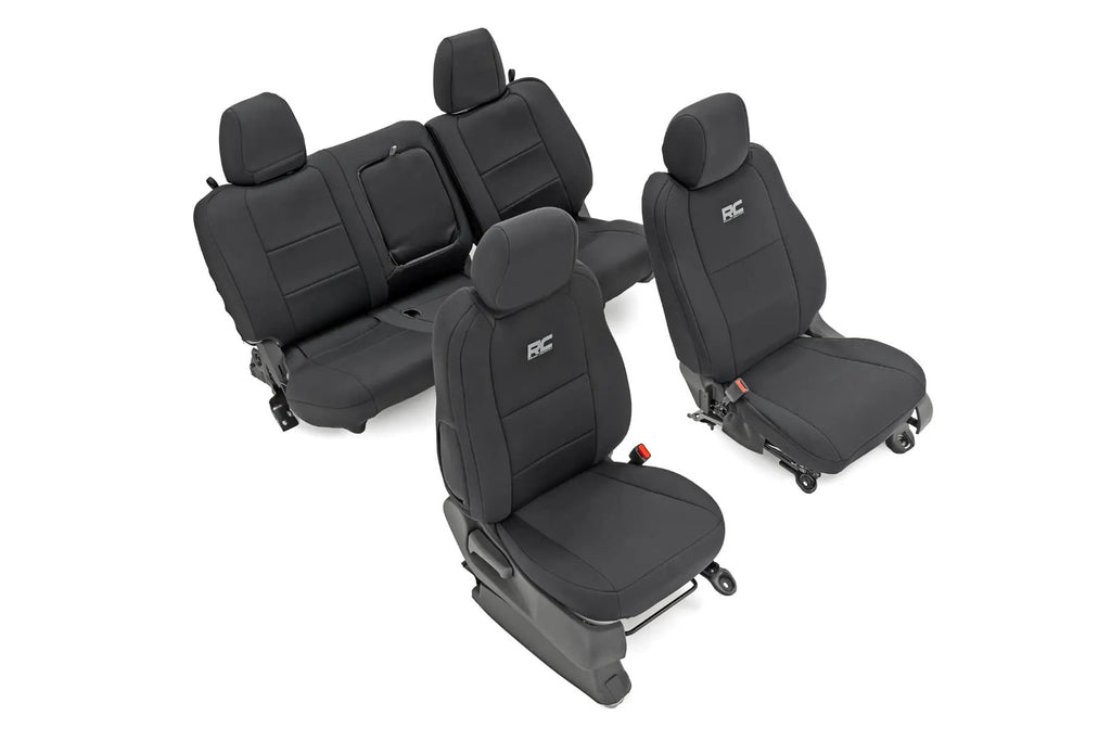 Seat Covers | FR & RR | Crew Cab | Nissan Frontier 2WD/4WD (2022-2026) by Rough Country