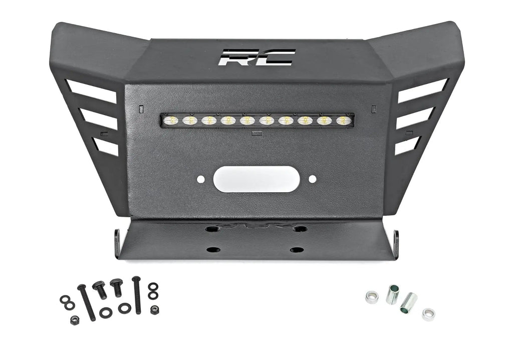 Winch Plate | 10" Black Slimline | Honda Pioneer 520 by Rough Country