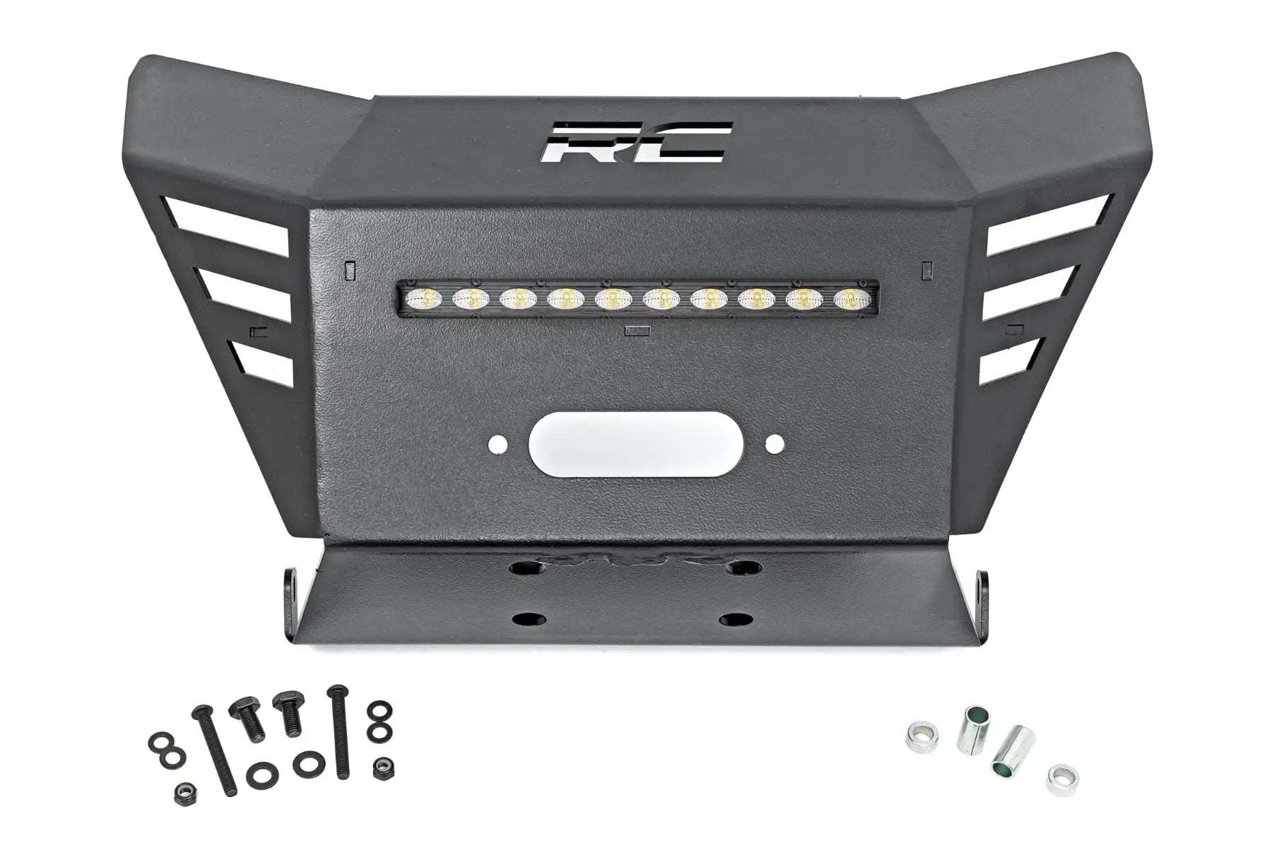 Winch Plate | 10" Black Slimline | Honda Pioneer 520 by Rough Country