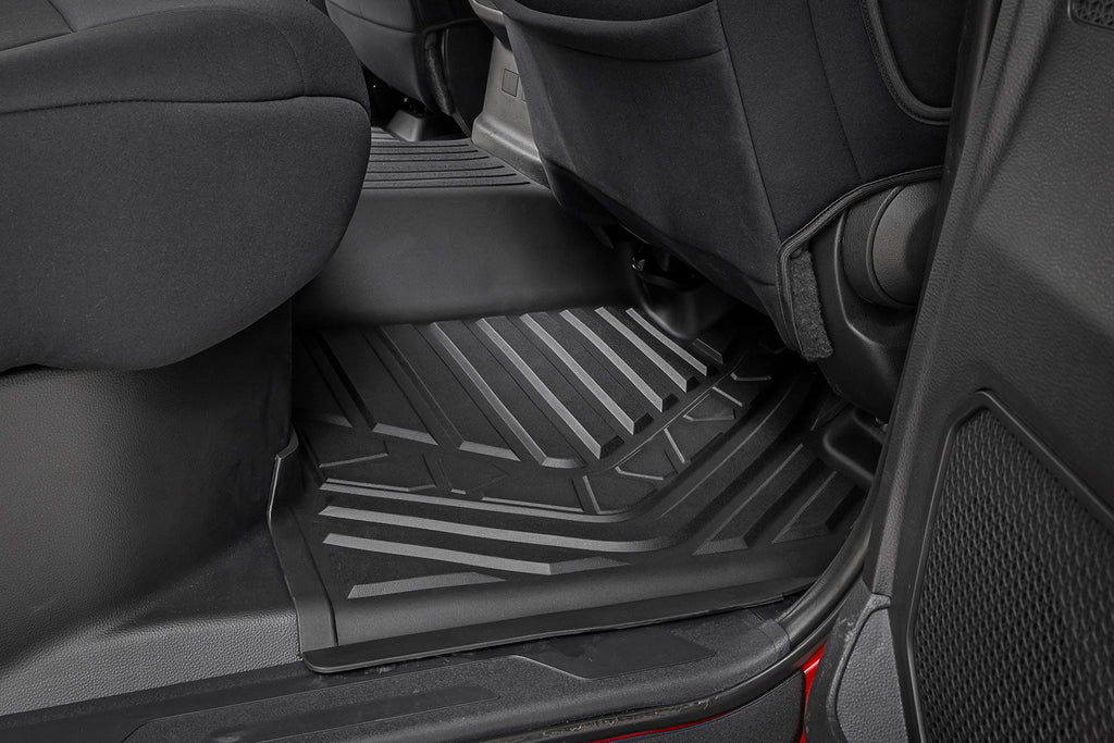 Flex-Fit Floor Mats | FR & RR | CrewMax | Toyota Tundra 2WD/4WD (2022-2026) by Rough Country