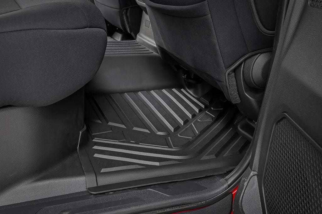 Flex-Fit Floor Mats | FR & RR | CrewMax | Toyota Tundra 2WD/4WD (2022-2026) by Rough Country