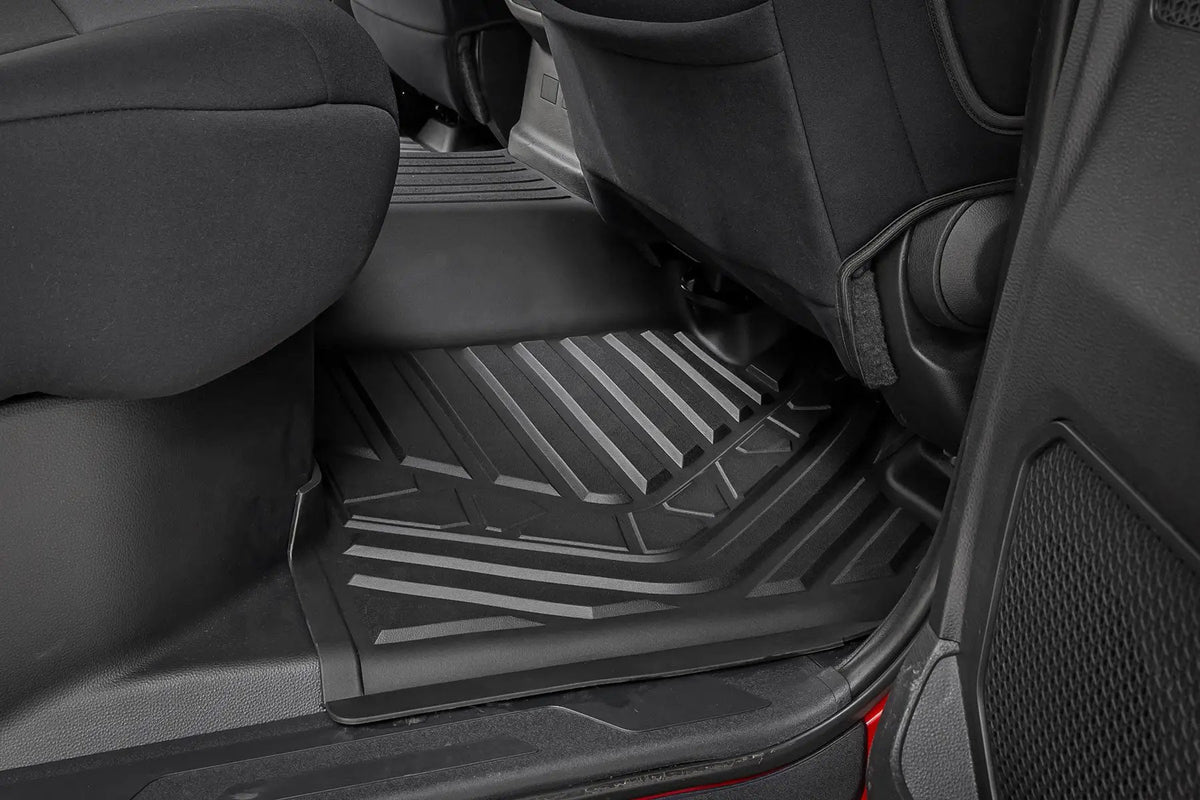Flex-Fit Floor Mats | FR & RR | CrewMax | Toyota Tundra 2WD/4WD (2022-2026) by Rough Country