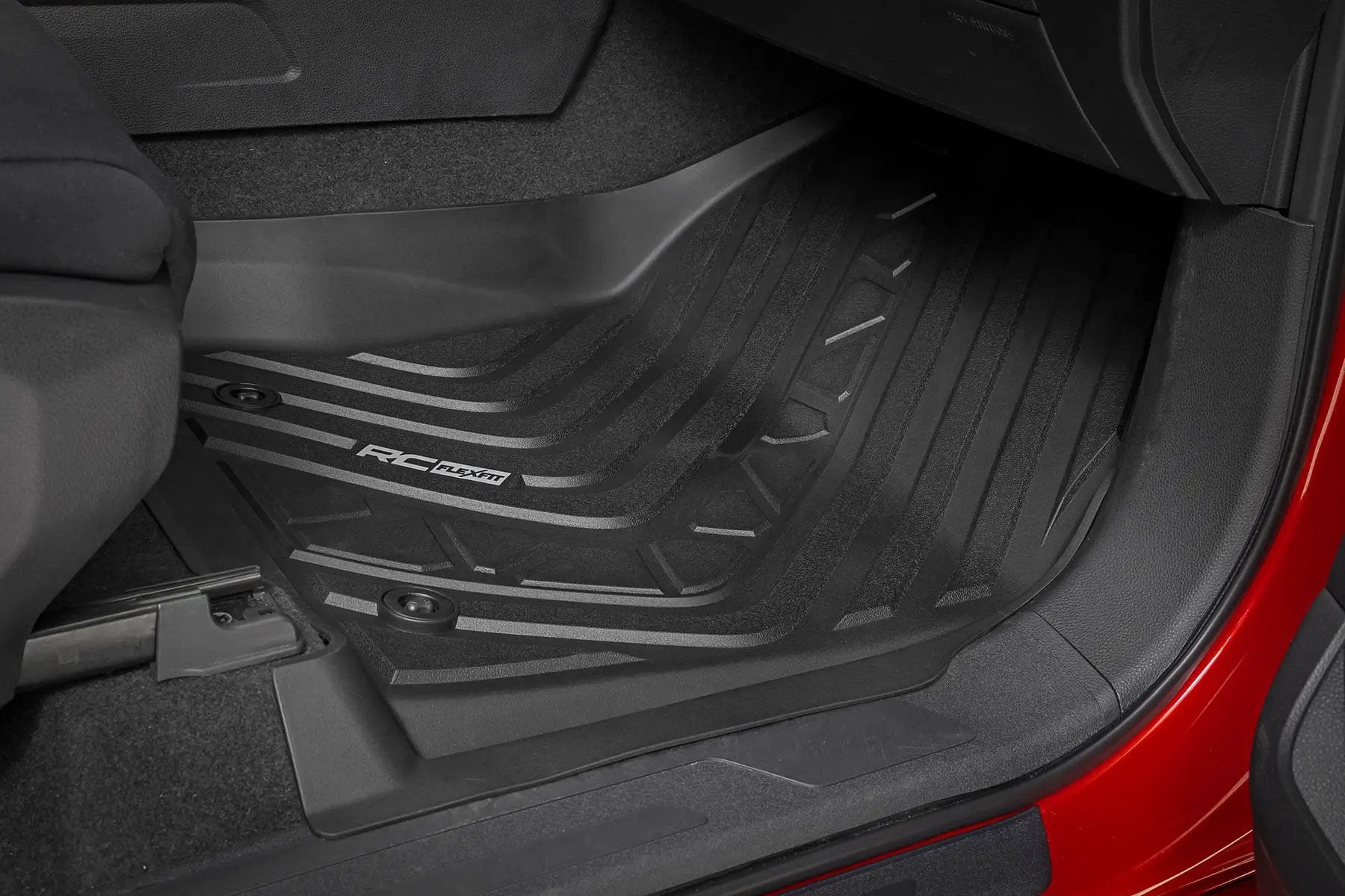 Flex-Fit Floor Mats | FR & RR | CrewMax | Toyota Tundra 2WD/4WD (2022-2026) by Rough Country