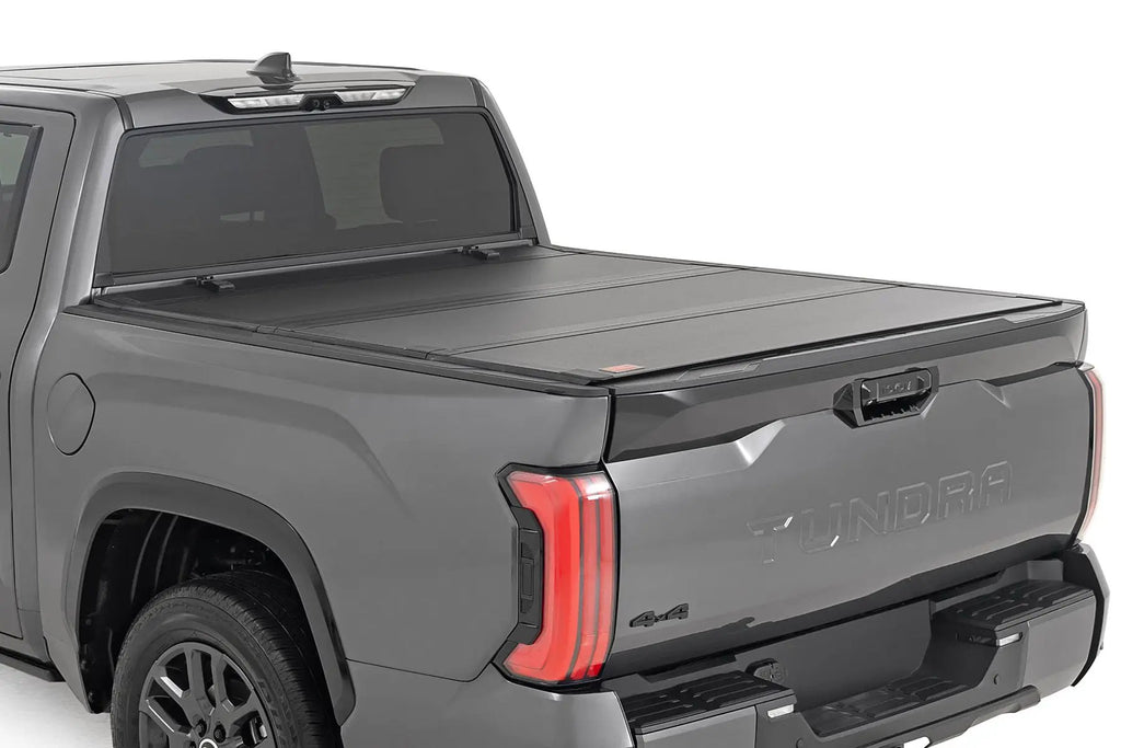 Hard Tri-Fold Flip Up Bed Cover | 5'7" | Toyota Tundra 2WD/4WD (2022-2026) by Rough Country