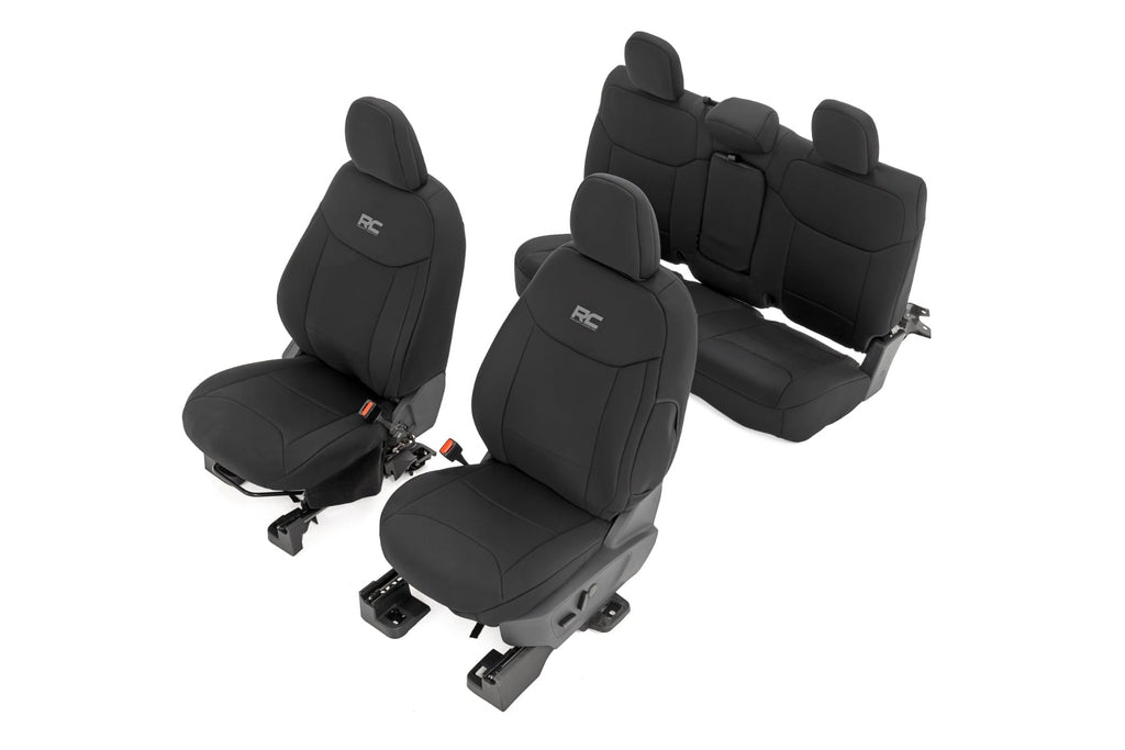 Seat Covers | FR & RR W/Armrest | Crew Cab | Ford Maverick 2WD/4WD (22-26) by Rough Country