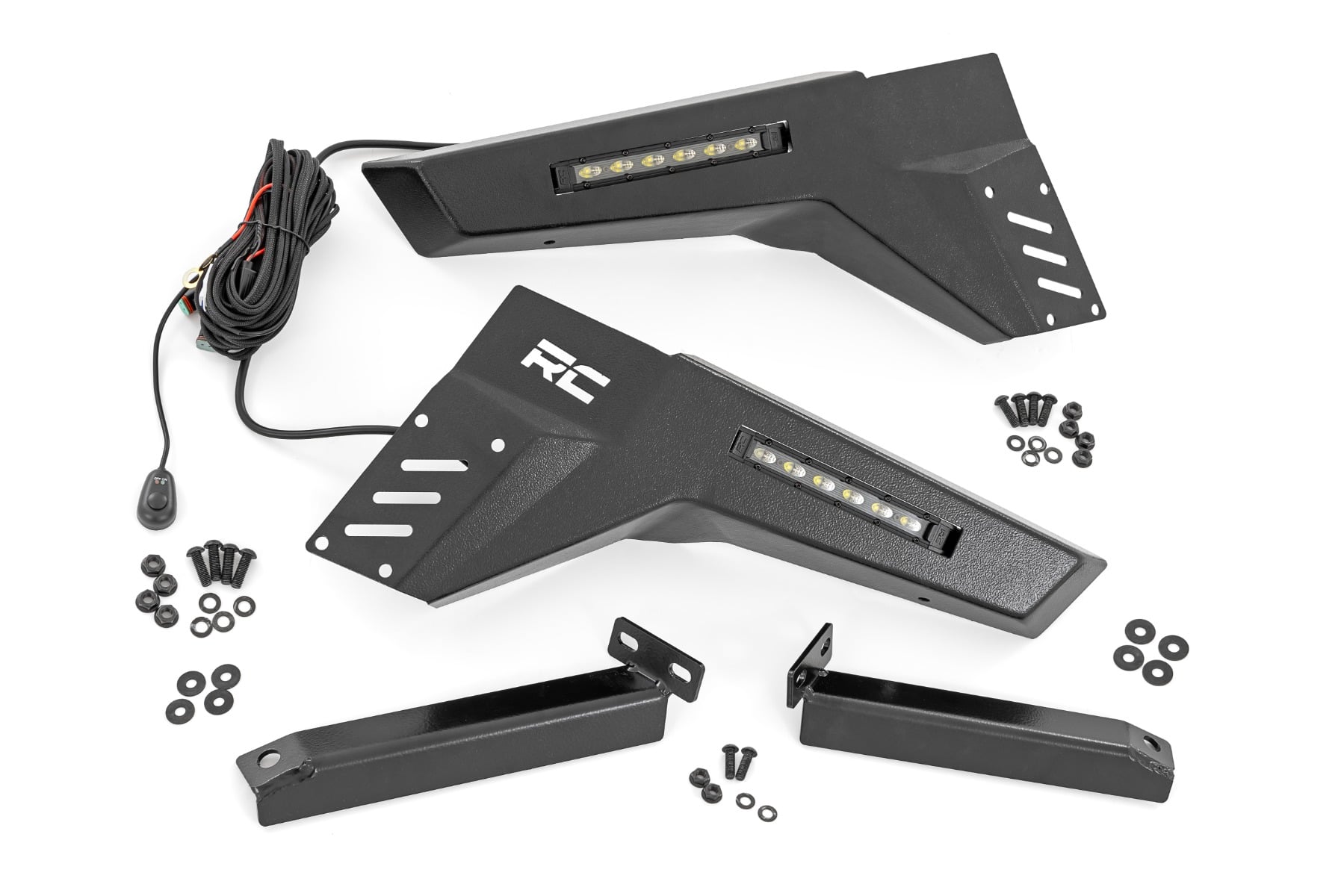 Bumper Wings | Stinger | 6" Led Combo | Honda Pioneer 1000-6 by Rough Country