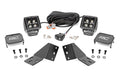 LED Light Kit | Rear Mount | 2" Black Pair | White DRL | CFMOTO UFORCE U10 Pro by Rough Country
