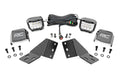 LED Light Kit | Rear Mount | 3" Chrome Pair | Wide Angle | CFMOTO UFORCE U10 Pro by Rough Country