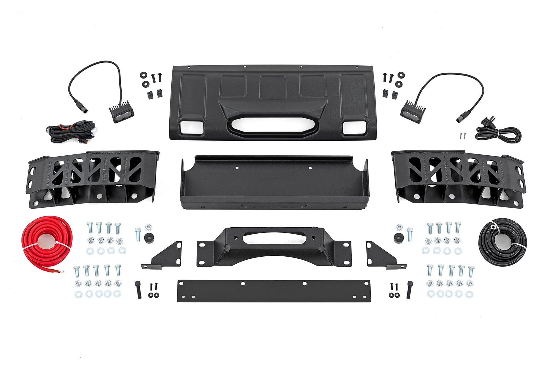 FXS Hidden Winch Mount | Yellow SAE | Fog | Toyota Land Cruiser 4WD (24-26) by Rough Country