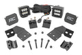 LED Light Kit | Front Mount | 2" Black Pair | Polaris XPEDITION XP by Rough Country