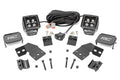 LED Light Kit | Front Mount | 2" Black Pair | White DRL | Polaris XPEDITION XP 5 by Rough Country