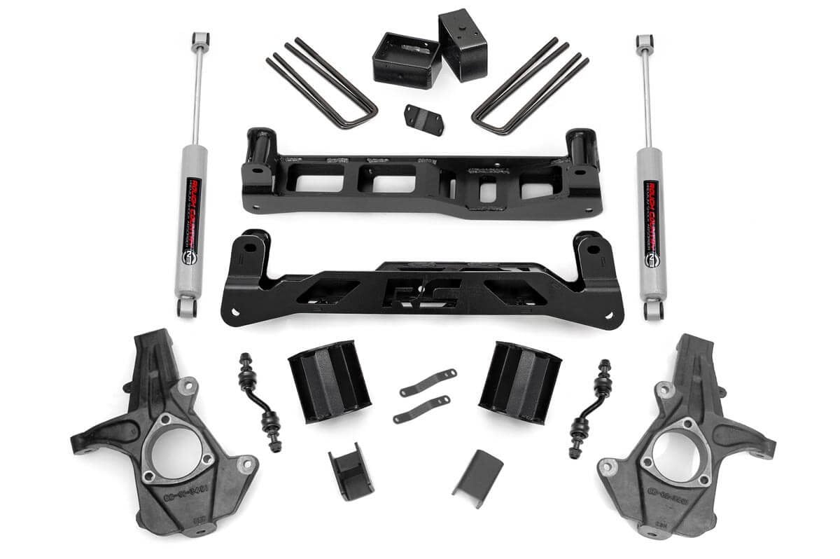 5 Inch Lift Kit | Alum/Stamp Steel | Chevy/GMC 1500 (14-18 & Classic) by Rough Country