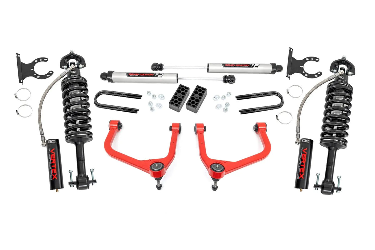 3.5 Inch Lift Kit | Vertex/V2 | Rear Mono Leaf | Chevy Silverado 1500 (22-24) by Rough Country