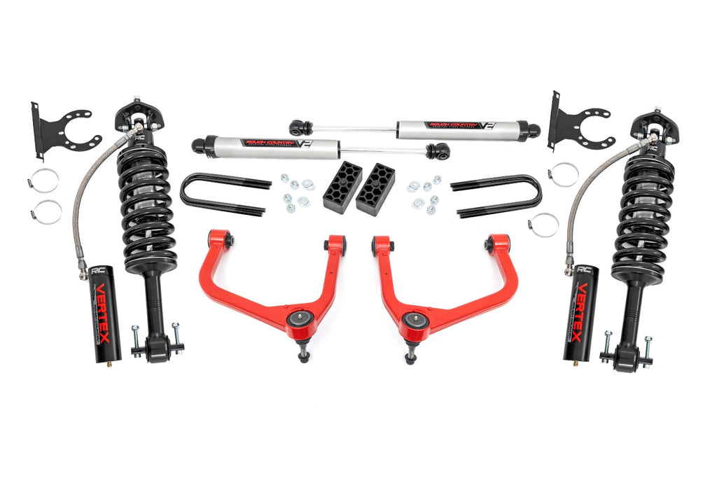 3.5 Inch Lift Kit | Vertex/V2 | Rear Mono Leaf | Chevy Silverado 1500 (22-24) by Rough Country