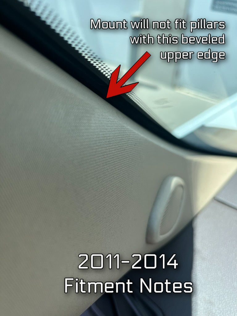 CTS3 Pillar Display Mount for 2007.5-2014 GM 2500/3500 by Edge Products