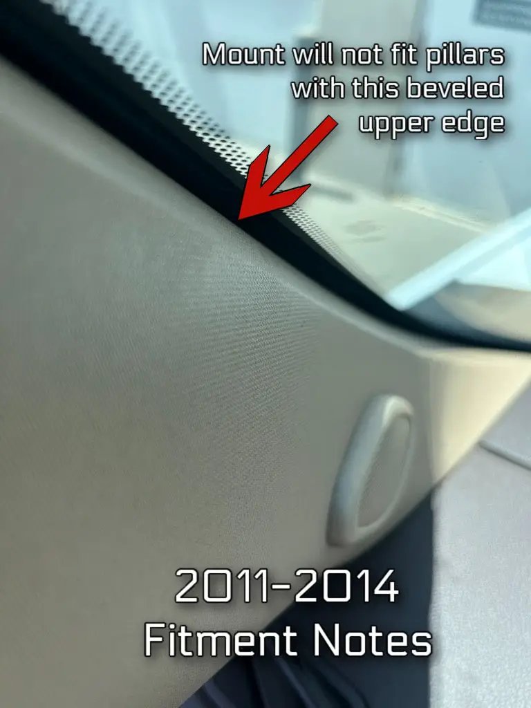 CTS3 Pillar Display Mount for 2007.5-2014 GM 2500/3500 by Edge Products