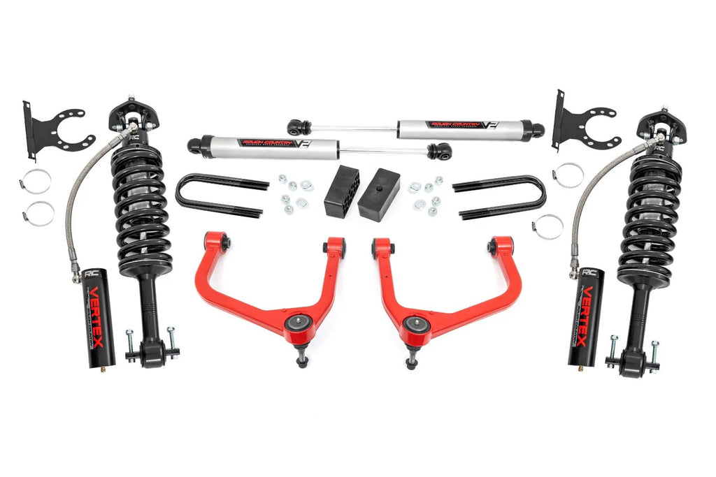 3.5 Inch Lift Kit | Mono Leaf Rear | Vertex/V2 | GMC Sierra 1500 (19-24) by Rough Country